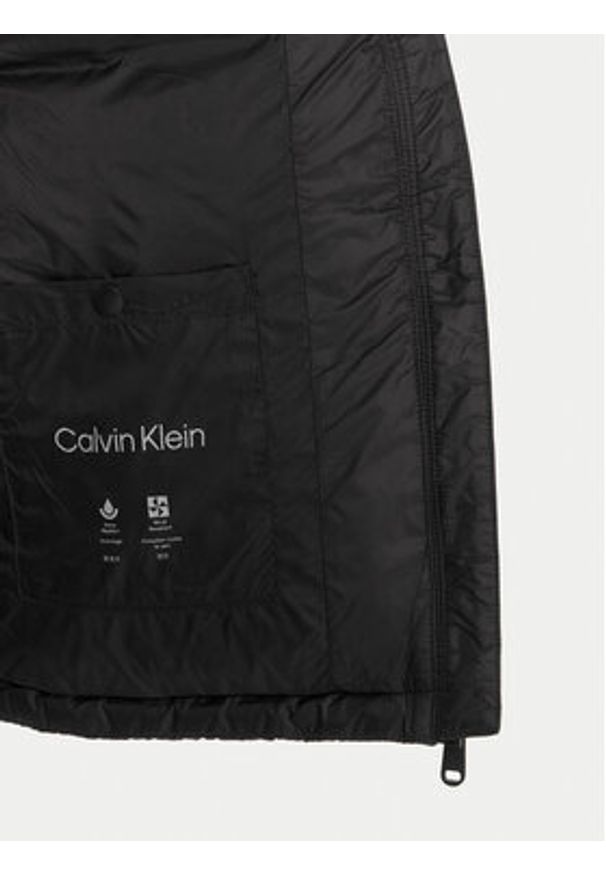 Calvin Klein Jeans Kurtka puchowa Essential LV047D501G Czarny Relaxed Fit. Kolor: czarny. Materiał: syntetyk