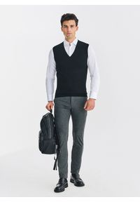 Pako Lorente - PAKO LORENTE – Szare casualowe spodnie męskie. Okazja: na co dzień. Kolor: szary. Materiał: poliester, elastan, wełna, wiskoza, nylon. Styl: casual #4