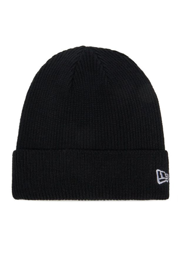 New Era Czapka Wool Cuff Knit Beanie 60424814 Czarny. Kolor: czarny. Materiał: akryl, materiał