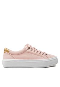 TOMMY HILFIGER - Tommy Hilfiger Sneakersy Essential Vulc Canvas Sneaker FW0FW07682 Różowy. Kolor: różowy #1