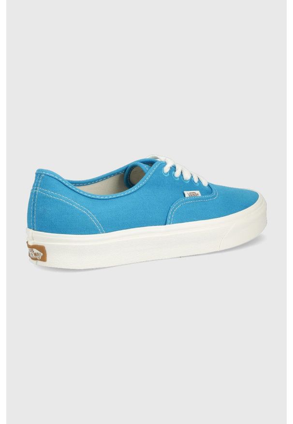 Vans tenisówki UA Authentic. Nosek buta: okrągły. Zapięcie: sznurówki. Kolor: niebieski. Materiał: materiał, włókno, guma, bawełna. Szerokość cholewki: normalna