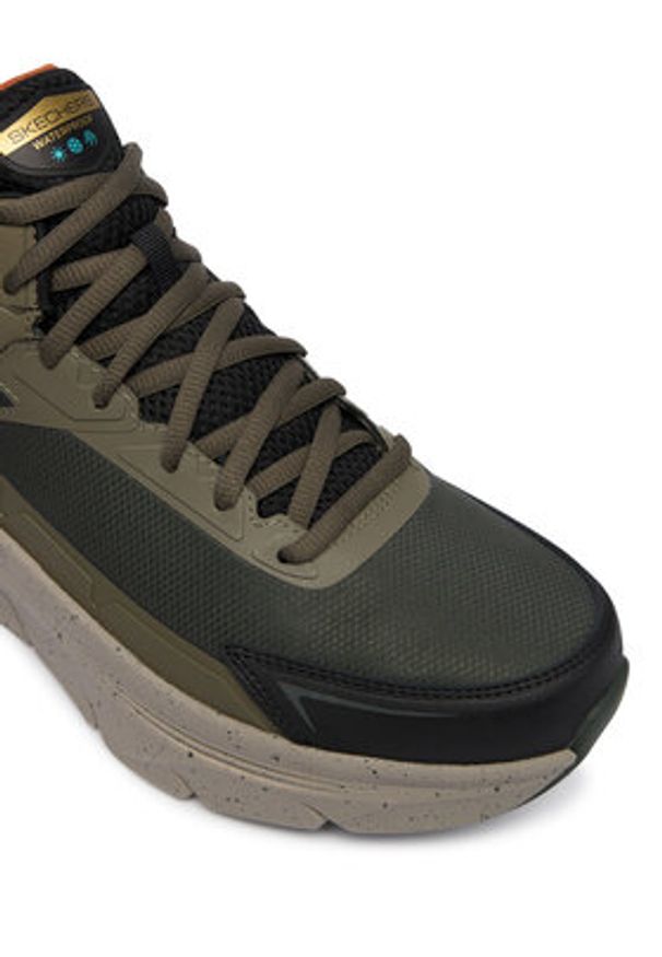 skechers - Skechers Sneakersy D'Lux Walker 2.0 232953 OLOR Khaki. Kolor: brązowy. Materiał: skóra