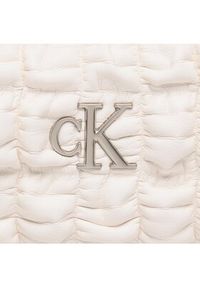 Calvin Klein Torebka Crescent Buckle Sholuder Bag K60K611037 Biały. Kolor: biały. Materiał: skórzane #5