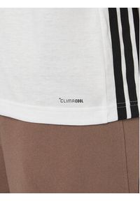 Adidas - adidas Koszulka techniczna Workout Essentials FEELREADY 3-Stripes KD0606 Biały Regular Fit. Kolor: biały. Materiał: bawełna #4