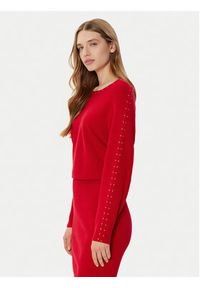 Morgan Sukienka dzianinowa 242-RMLIDO Czerwony Slim Fit. Kolor: czerwony. Materiał: syntetyk #3