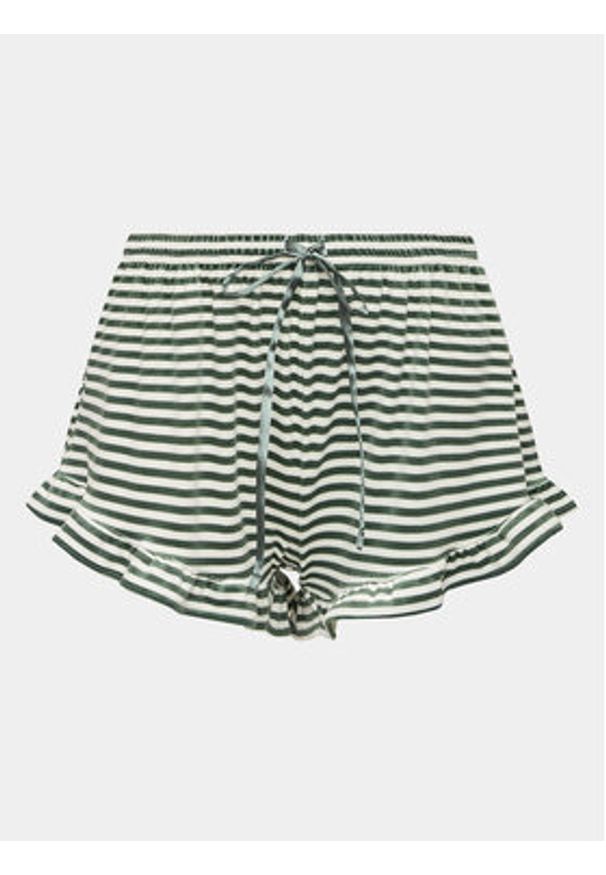 Hunkemöller Szorty piżamowe 203211 Zielony Comfortable Fit. Kolor: zielony. Materiał: syntetyk