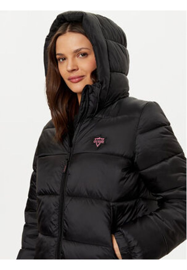 Guess Kurtka puchowa W4PL3M WH0J0 Czarny Regular Fit. Kolor: czarny. Materiał: syntetyk