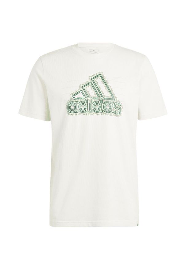 Adidas - Koszulka męska adidas Growth Badge Graphic. Kolor: zielony, biały, wielokolorowy. Sport: fitness