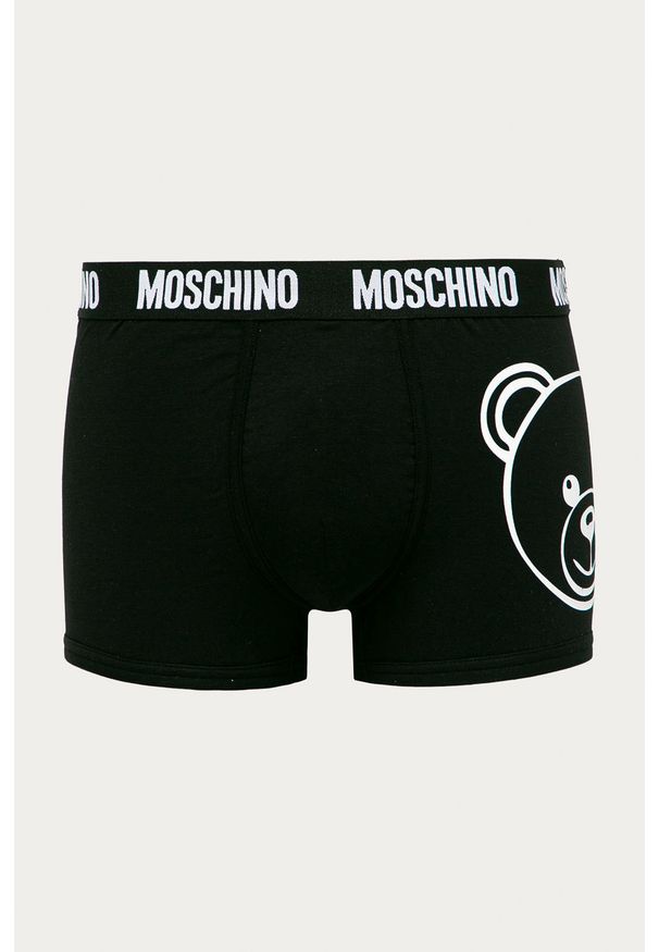 Moschino Underwear - Bokserki. Kolor: czarny. Materiał: materiał, dzianina. Wzór: nadruk
