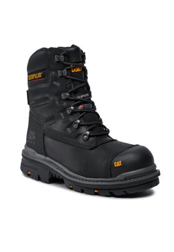 CATerpillar Trapery Premier 8'' Wr Tx P720150 Czarny. Kolor: czarny. Materiał: skóra, nubuk
