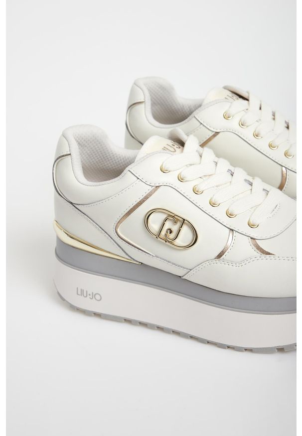 Liu Jo - Sneakersy damskie skórzane LIU JO. Materiał: skóra