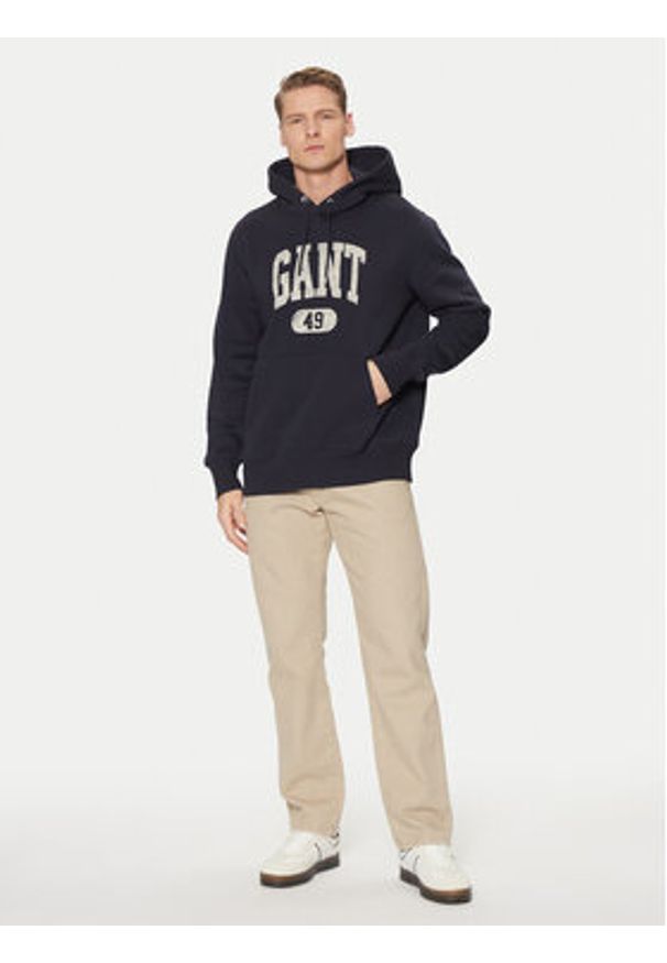GANT - Gant Bluza 49 Arch Graphic 2044009 Granatowy Regular Fit. Kolor: niebieski. Materiał: bawełna
