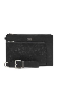 Guess Saszetka PMBONG P5432 Czarny. Kolor: czarny. Materiał: skóra