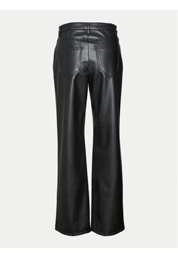 Vero Moda Spodnie z imitacji skóry Tessa 10310878 Czarny Wide Leg. Kolor: czarny. Materiał: skóra