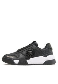 Just Cavalli Sneakersy 74RB3SA1 Czarny. Kolor: czarny. Materiał: skóra