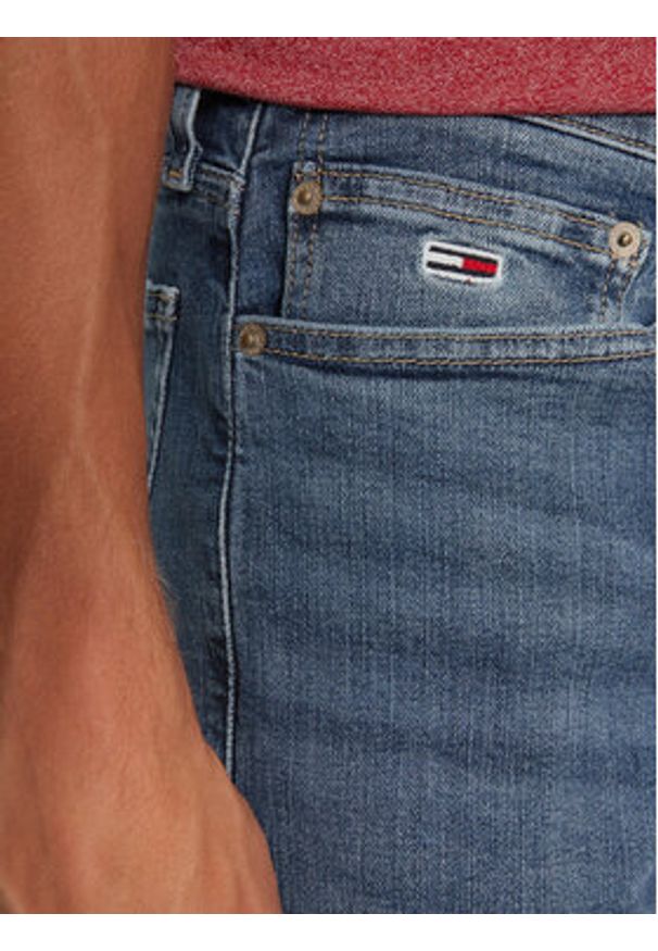 Tommy Jeans Jeansy Ryan DM0DM21054 Granatowy Slim Fit. Kolor: niebieski