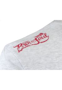 Bawełniany T-Shirt, Męski - Brave Soul - Retro Auta - Popielaty. Okazja: na co dzień. Kolor: szary. Materiał: wiskoza, bawełna. Wzór: nadruk. Sezon: wiosna, lato. Styl: retro #8
