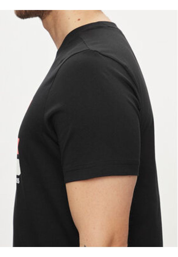 BOSS - Boss T-Shirt 50513005 Czarny Regular Fit. Kolor: czarny. Materiał: bawełna