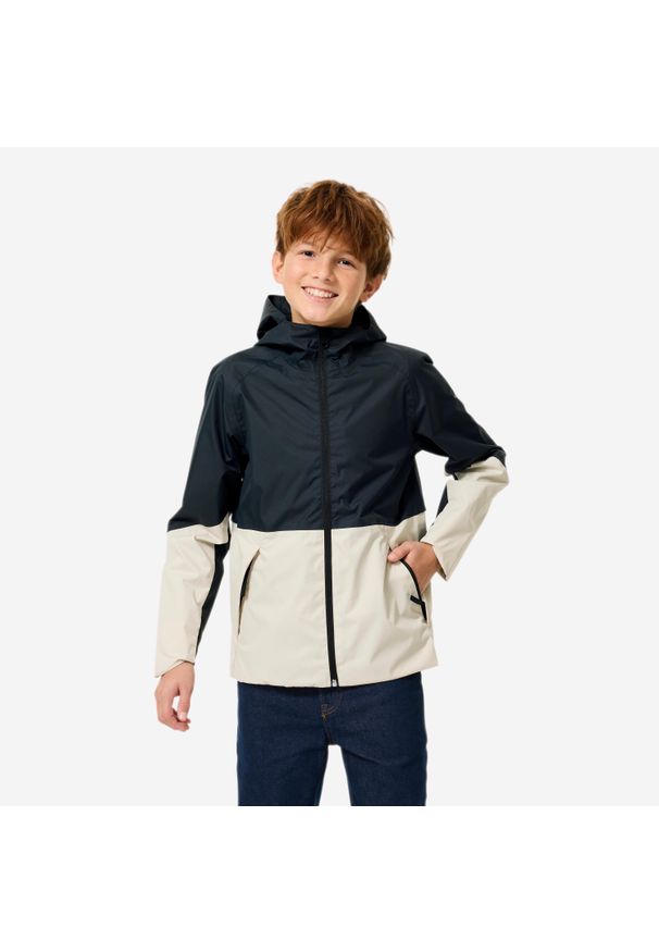 quechua - Kurtka turystyczna dla dzieci Quechua MH500 wodoodporna. Materiał: materiał. Sezon: lato. Styl: sportowy. Sport: outdoor, turystyka piesza