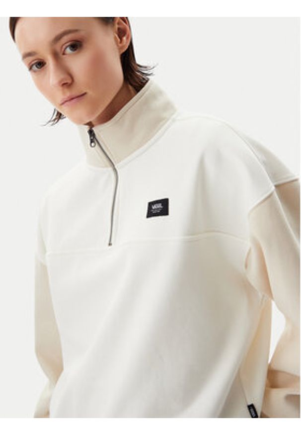 Vans Bluza VN000H2AD0D1 Beżowy Relaxed Fit. Kolor: beżowy. Materiał: syntetyk, bawełna
