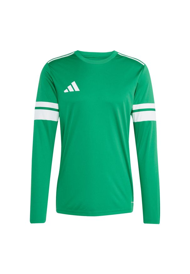 Adidas - Dżersej z długim rękawem adidas Squadra25. Kolor: wielokolorowy, biały, zielony. Materiał: jersey. Długość rękawa: długi rękaw. Długość: długie. Sport: piłka nożna