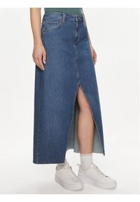 Lee Spódnica jeansowa 112349007 Niebieski Loose Fit. Kolor: niebieski. Materiał: bawełna #1