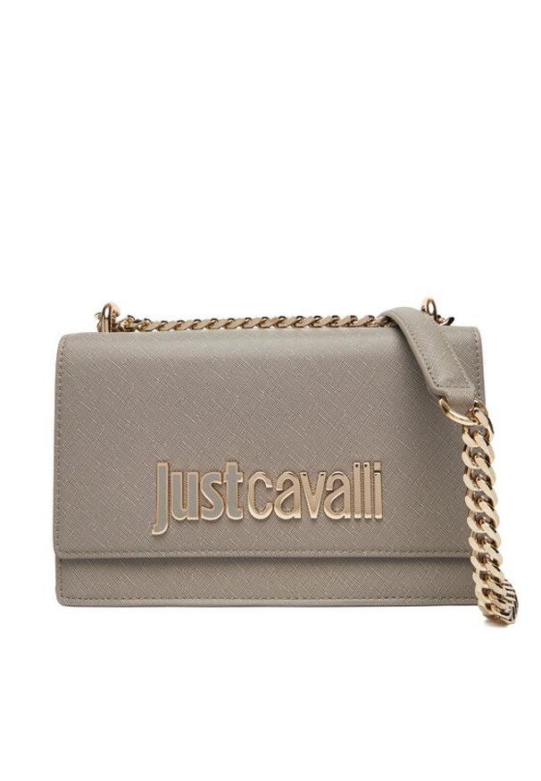 Just Cavalli Torebka 79RA4BBA Szary. Kolor: szary. Materiał: skórzane