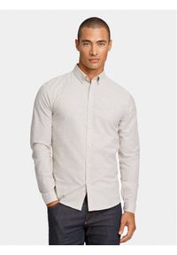 Lindbergh Koszula 30-203174 Beżowy Slim Fit. Kolor: beżowy. Materiał: bawełna