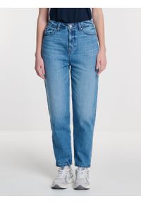 Big-Star - Jeansy damskie mom jeans z kolekcji Authentic niebieskie Silla 363. Stan: podwyższony. Kolor: niebieski. Styl: elegancki #1