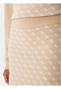 Guess Spódnica ołówkowa W5BD81 Z3JD2 Beżowy Slim Fit. Kolor: beżowy. Materiał: syntetyk