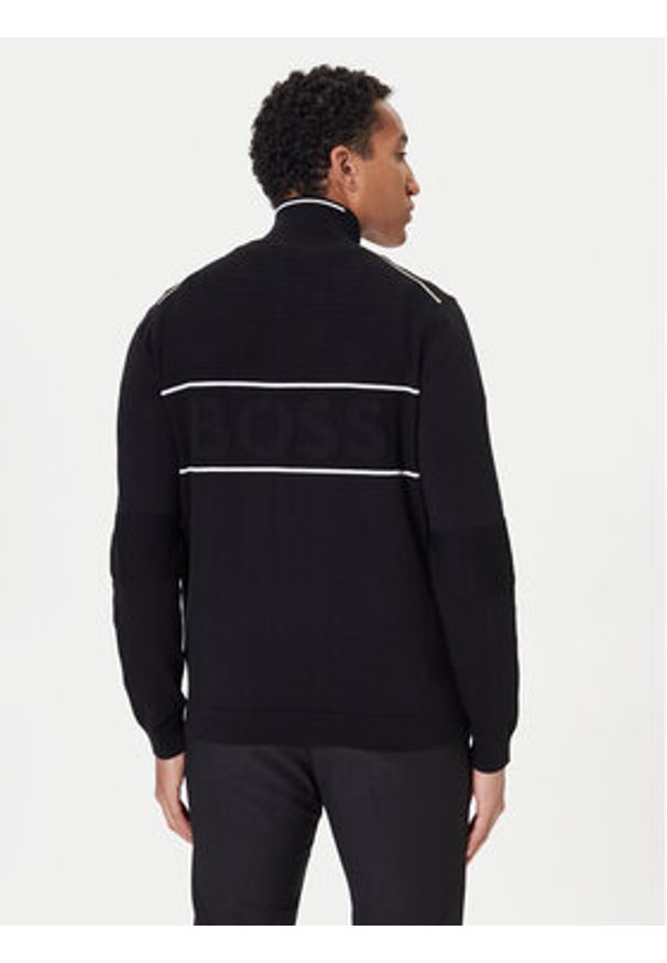 BOSS Sweter K_Hydro QZ-1 50541953 Czarny Regular Fit. Kolor: czarny. Materiał: bawełna