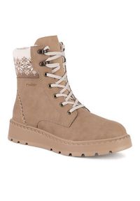 Rieker Trzewiki 70403-20 Beżowy. Kolor: beżowy. Materiał: skóra, syntetyk #3