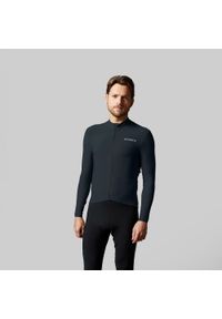 ACELERA - Ciepła męska koszulka kolarska z długim rękawem. Kolor: czarny. Materiał: materiał. Długość rękawa: długi rękaw. Długość: długie. Sport: kolarstwo #1