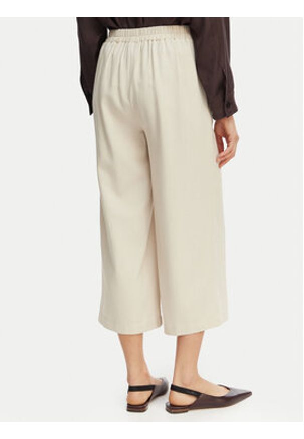 Vero Moda Kuloty Mymilo 10321626 Beżowy jasny Regular Fit. Kolor: beżowy. Materiał: len