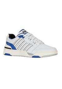 Buty do tenisa męskie K-Swiss Rival. Kolor: biały. Materiał: materiał, skóra, syntetyk. Szerokość cholewki: normalna. Sport: tenis