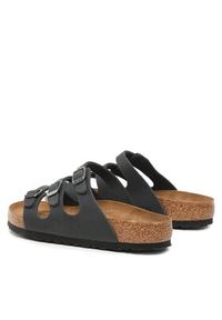 Birkenstock Klapki Florida 1011445 Czarny. Kolor: czarny. Materiał: skóra