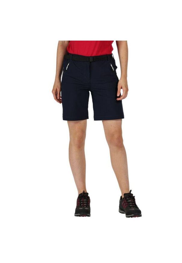 Regatta - Spodenki trekkingowe damskie Xert Stretch. Kolor: niebieski. Materiał: materiał. Sport: turystyka piesza