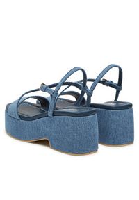 Pollini Sandały SA16318I0MTQ0707 Niebieski. Kolor: niebieski. Materiał: materiał #3