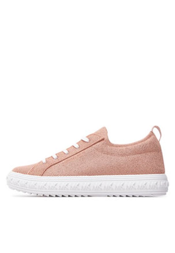MICHAEL Michael Kors Sneakersy Grove Metallic 43S4GVFS2D Różowy. Kolor: różowy. Materiał: materiał