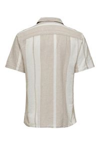 Only & Sons Koszula 22026109 Szary Regular Fit. Kolor: szary. Materiał: len, bawełna #3