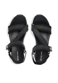 MICHAEL Michael Kors Sandały Bowie 43S6BWFA1B Czarny. Kolor: czarny. Materiał: skóra #4