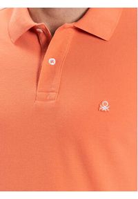 United Colors of Benetton - United Colors Of Benetton Polo 3089J3179 Pomarańczowy Regular Fit. Typ kołnierza: polo. Kolor: pomarańczowy. Materiał: bawełna