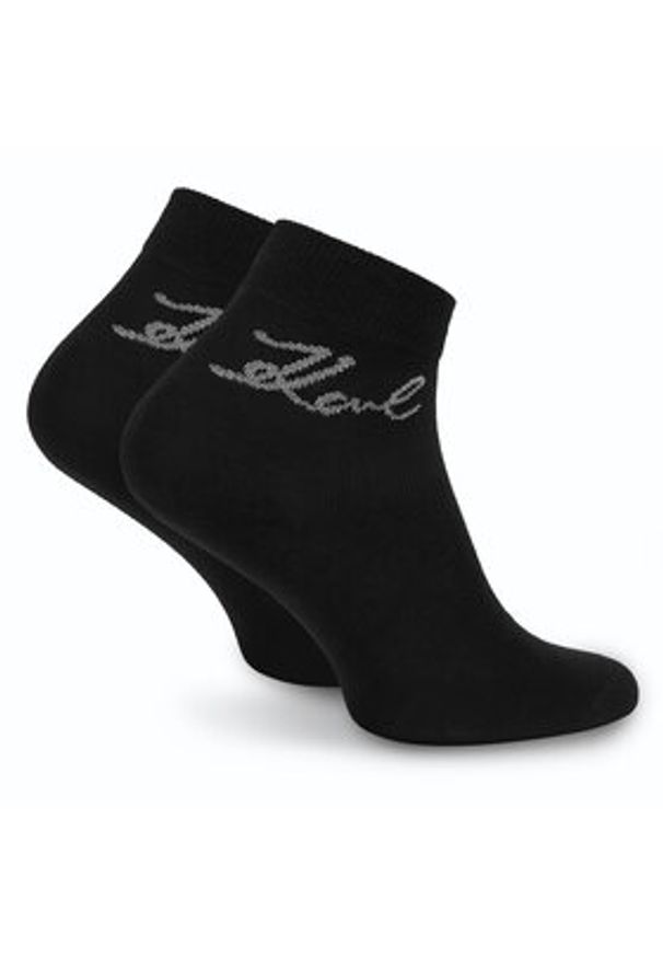 Karl Lagerfeld - KARL LAGERFELD Skarpety długie A4W47032 Czarny. Kolor: czarny. Materiał: bawełna