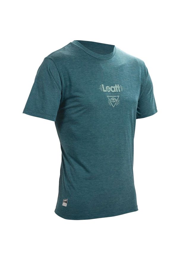LEATT - Koszulka rowerowa męska Leatt Jersey MTB Gravity 1.0. Kolor: wielokolorowy, niebieski, zielony. Materiał: jersey