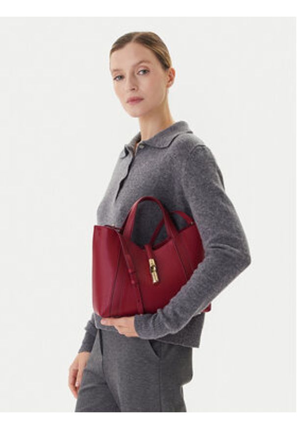 Furla Torebka Goccia Shopper Bag S WB01789 BX3353 KH CGQ00 Czerwony. Kolor: czerwony. Materiał: skórzane