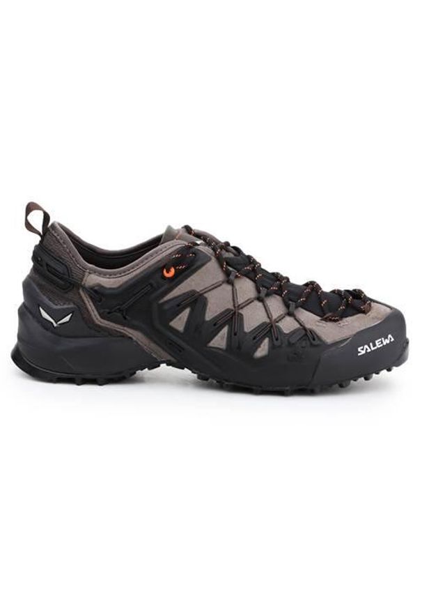 Buty trekkingowe męskie Salewa MS Wildfire Edge. Zapięcie: sznurówki. Kolor: czarny, wielokolorowy. Materiał: syntetyk, materiał. Szerokość cholewki: normalna