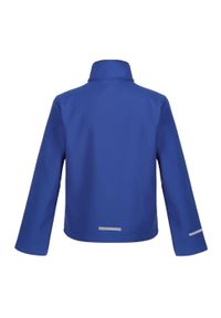 Regatta - Kurtka Softshellowa Dziecięca 2 Warstwy. Kolor: niebieski. Materiał: softshell. Styl: sportowy