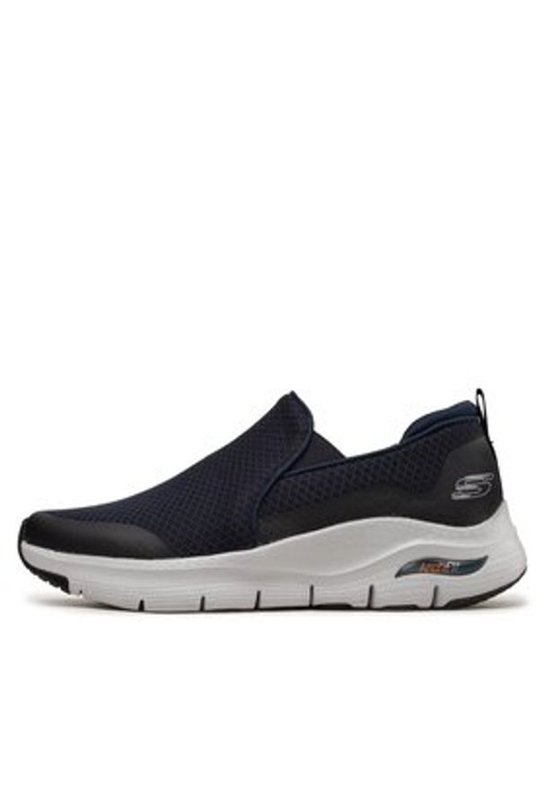 skechers - Skechers Sneakersy Banlin 232043/NVY Granatowy. Kolor: niebieski. Materiał: materiał