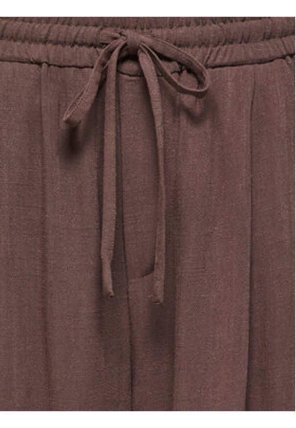 only - ONLY Spodnie materiałowe Siesta 15373197 Brązowy Regular Fit. Kolor: brązowy. Materiał: wiskoza