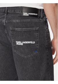 Karl Lagerfeld Jeans Szorty jeansowe B2M10077 Szary Straight Fit. Kolor: szary. Materiał: bawełna #5